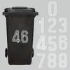 Bin Stickers Stripes Number Self Adhesive Waterproof Stickers 0-9 Decals Outdoor/Indoor For Trash Can Garage Mailboxes