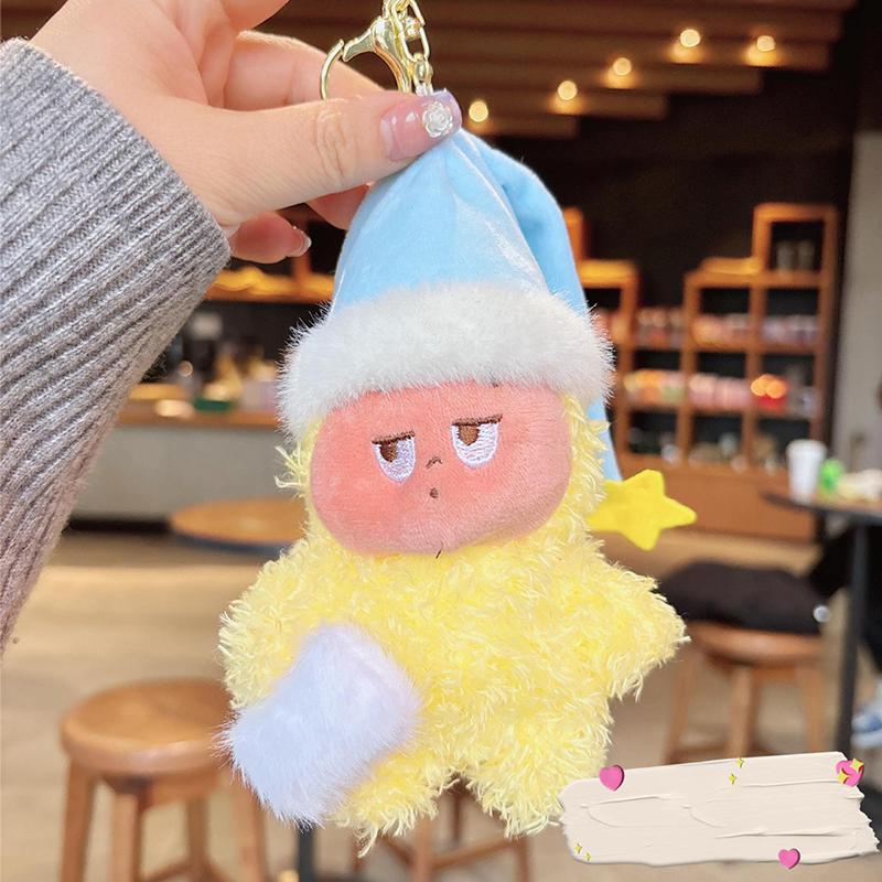 

Матовый брелок-звезда с пузырьками, плюшевый брелок, брелок для машины, подвеска для сумки, аксессуары для подвески для сумки светло-синий