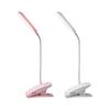 2pcs Book Light Desk Lamps for Home Study Aesthetic, Kids Clip-On Rechargeable LED Lamps, Adjustable Brightness