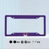 1pc Aluminum Innovative Design of License Plate Frame,Purple,Evil Smiling Face,Gift for Friends,For Decoration,31X16cm License Plate Covers Frames 6