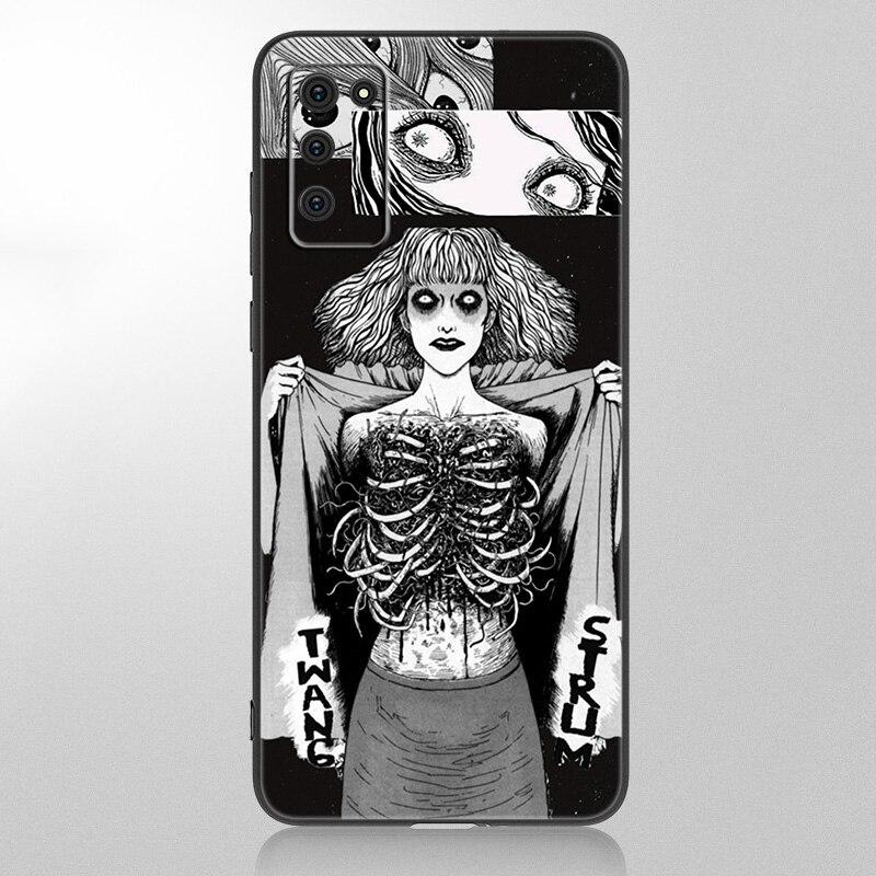Anime Junji Ito Tees Horror Case For Samsung Galaxy A12 A02S A22 A32 A52 A72 A71 A51 A41 A31 A21 A11 A50 A70 A10S A20S Cover