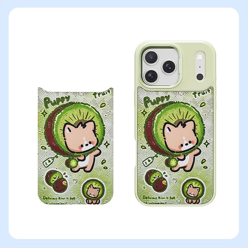 Gilt cartoon mobile phone case, suitable for iPhone17/16 anti-drop protective case, replaceable back plate