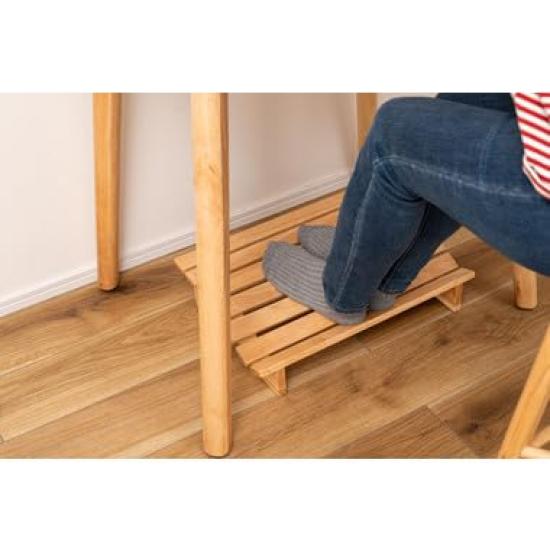 Azumaya Room Essence Desk Foot Remote Home Natural Foot Medium Size HOW-011NA Footrest, Work, Rest, Desk, Office, Work, Use, Wood, Pillow, Relaxing,