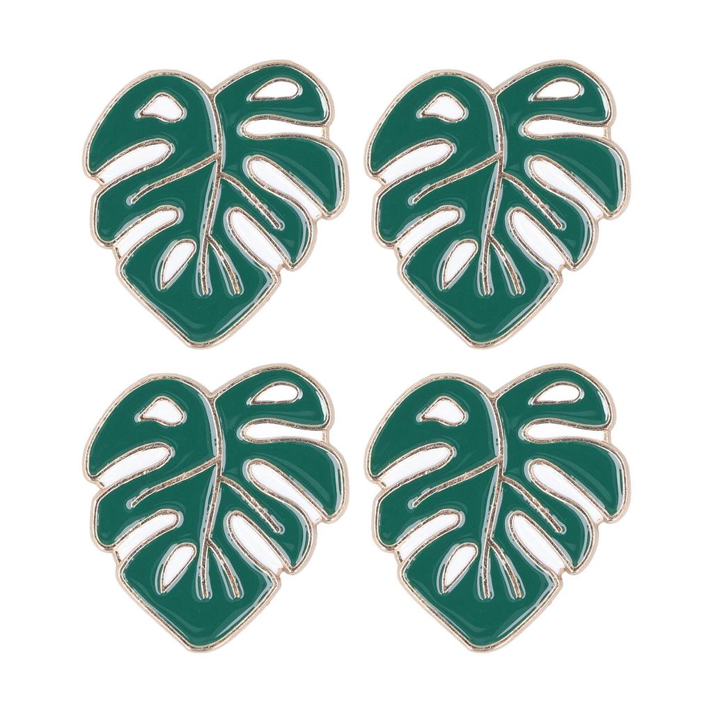 4Pcs Needle Minder Set DIY Magnet Cross Stitch Embroidery Accessories Green Leaves