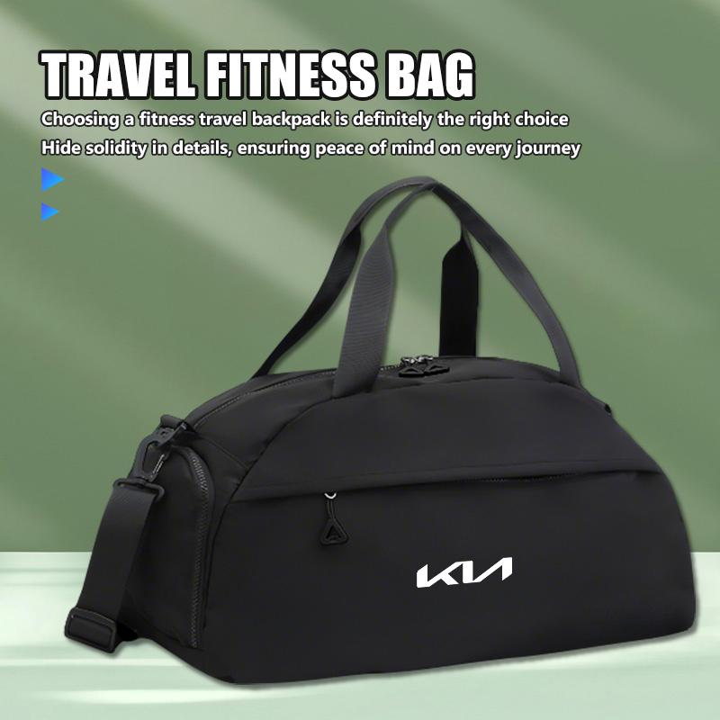 AEV5 Car Logo Sports Fitness Large Capacity Portable Storage Bag For KIA Ceed Sportage Rio K5 K2 Optima Cerato Venga Sedona