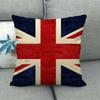 Painted Linen Flag Pillow Case Fashion Simple Casual Living Room Versatile And