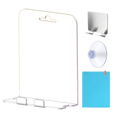 1 Set Antibeschlagspiegel mit Ablage Klar Leicht zu reinigen Rasier- und Make-up-Reinigungsspiegel Acrylspiegel Badezimmerzubehör