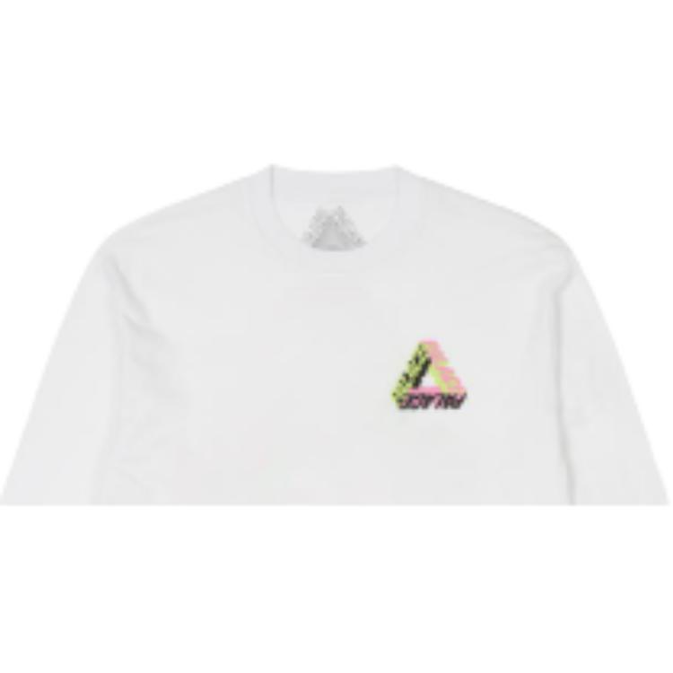 Palace P-3D Longsleeve White Unisex Tops P25LS017