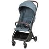 Foldable Baby Stroller, Reclining Backrest, Footrest, Canopy, 5-Point Harness, 15 kg, Dark Blue