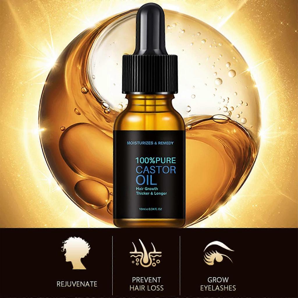 Organic Castor Oil for Hair Growth and Skin Care 10 Ml
