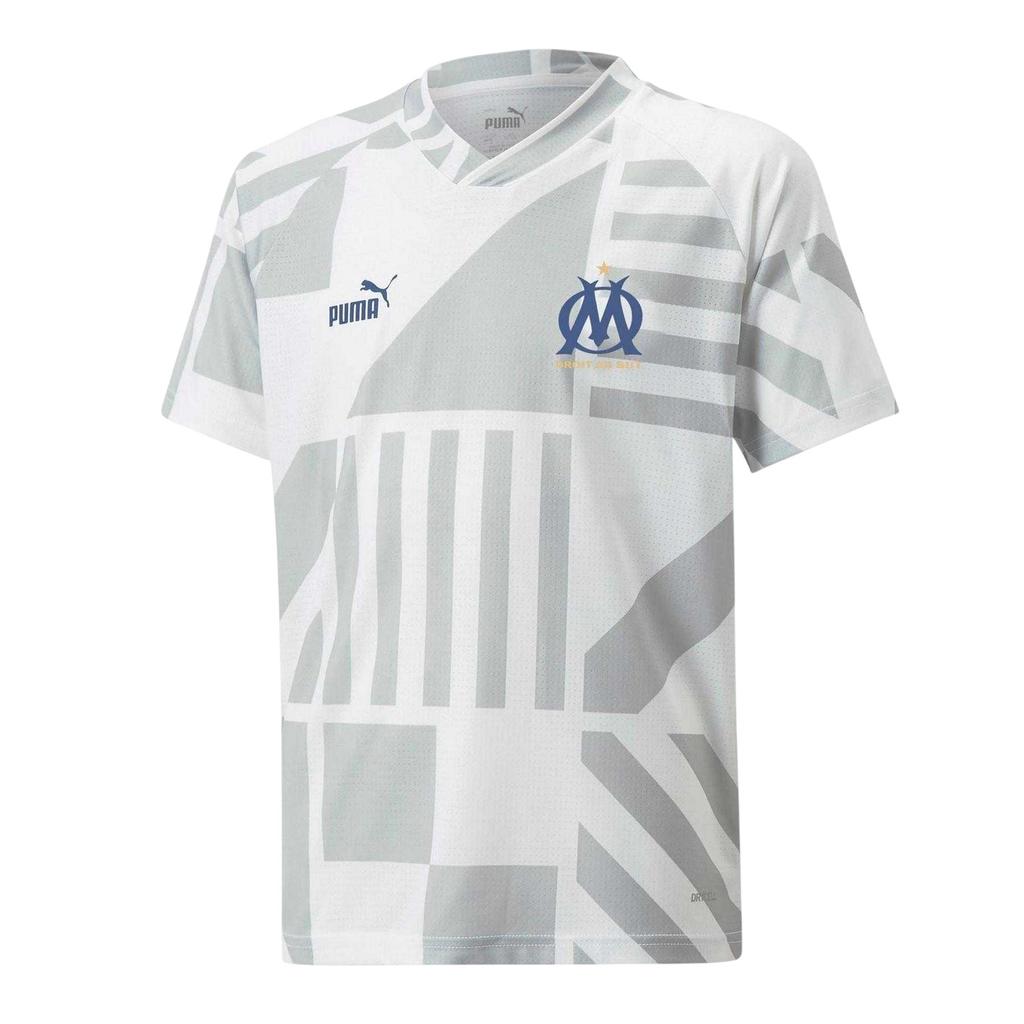 Puma Olympique de Marseille Kurzarm-Trainingsshirt für Kinder