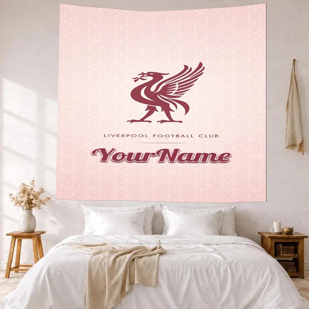 Liverpool Custom Your Name Wall Decor Tapestry Art For Pet Memorial Birthdaywedding Party Backdrop Family Gift