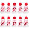 1 Set 1 Set Of Gingerbread Man Juice Bottles 300Ml Christmas Beverage Containers Spill-Proof Portable Empty Wrapping Bottles For