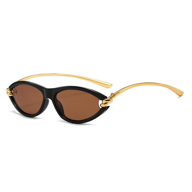 

Fashion Cat Eye Sunglasses With Uv400 Protection For Trendy Outdoor Wear BlackFrameTeaLens