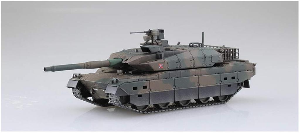 Aoshima Bunka Kyozai Military Model Kit Series 14 Japan Ground Force Type 10 Tank Plastic Model 1/72 No. Self-Defense