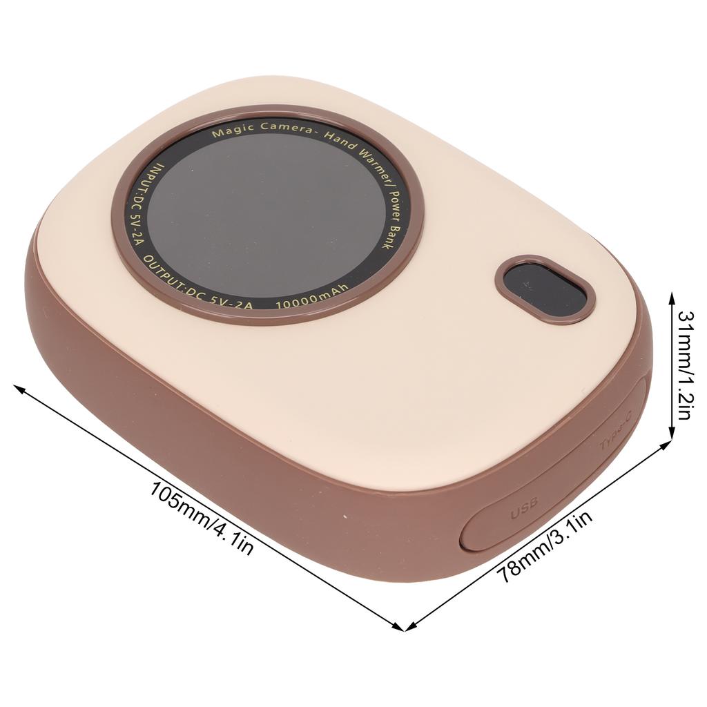 2 in 1   Hand Warmer 10000mAh   Lasting Hting Electronic Hand Warmer Rechargble for Camping Hunting Gift