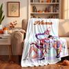 HUNTRIX Custom Flannel Blankets Soft Warm Cozy Throws for Home Decor Holiday Gifts