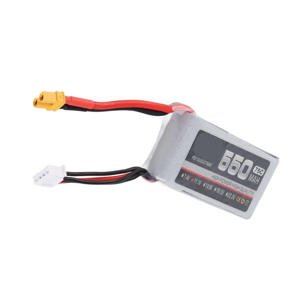 RC Lipo Battery 75C Lithium Polymer Stable 550mah XT30 Plug Lipo Battery for RC Helicopter 3S 11.1V