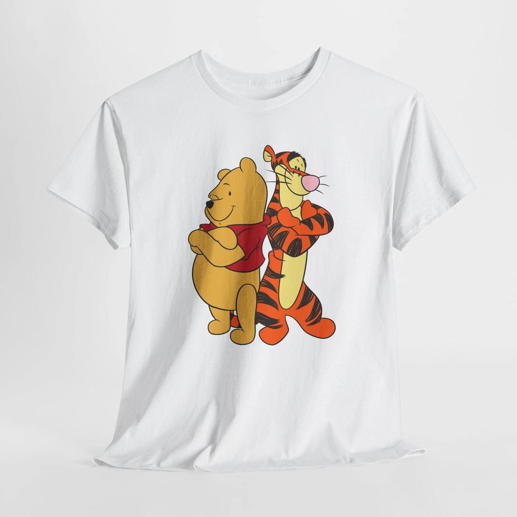 Cute Cartoon Tee, Honey Bear, Tiger Unisex Shirt, Animal Lover Gift, Fun Graphic