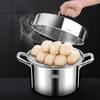 Stainless Steel 3-Layer Steamer Pot, Large Capacity Soup and Steam Cooker