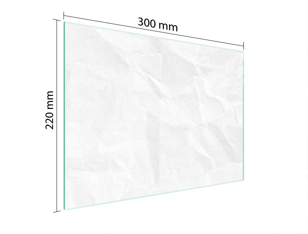 SZKLANA DESKA DO KROEJNIA 30x22 BIAŁA