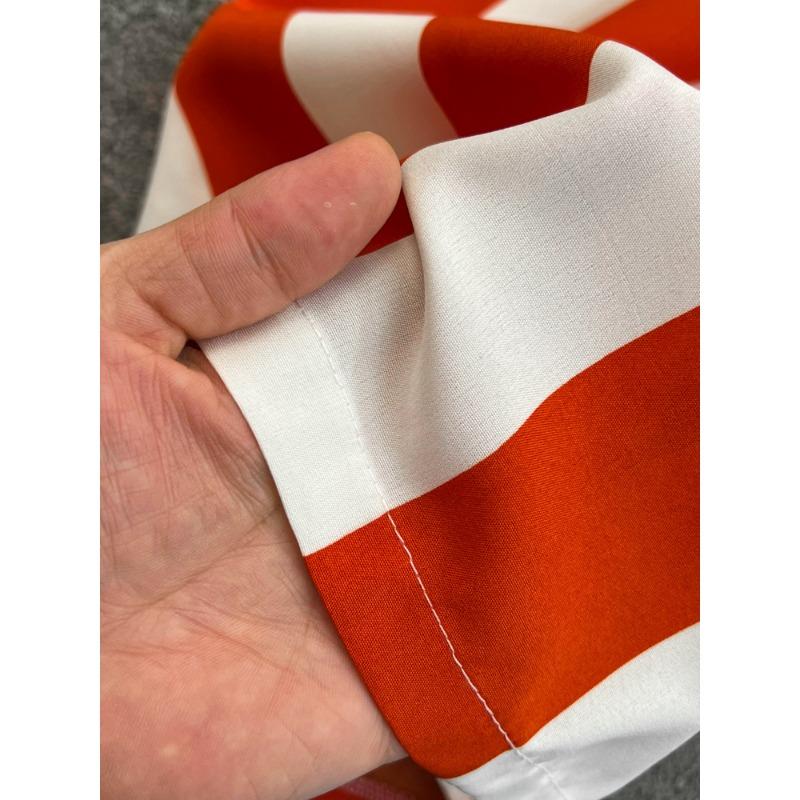 Fashion Celebrity Short Sleeve V-Neck Striped Dress Pants Casual High Waist Skinny Straight Wide Pants Jumpsuit