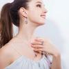 Bride, Jewel Drop Necklace, Earrings, Ring Set Chains, Jewelry, Dress Accessories For Dinner Parties