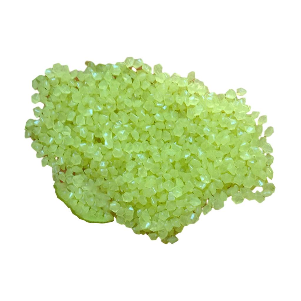 2xLeuchtstein 3mm-5mm Leuchtsteinkies Zubehör Multifunktional DIY Dekorativ für Schwimmbaddeko Glatte Oberfläche