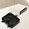 Double Fish Shaped Taiyaki Dessert Waffle Cake Maker Pan Non Stick Fry Pan Waffle Molds Aluminum Alloy Taiyaki Double Baking Pan