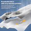 1Pair Men's Summer Ice Silk Sun Protection Ice Sleeves Cool and Breathable Outdoor Sports Cycling Fishing Arm Protection Long Sleeves