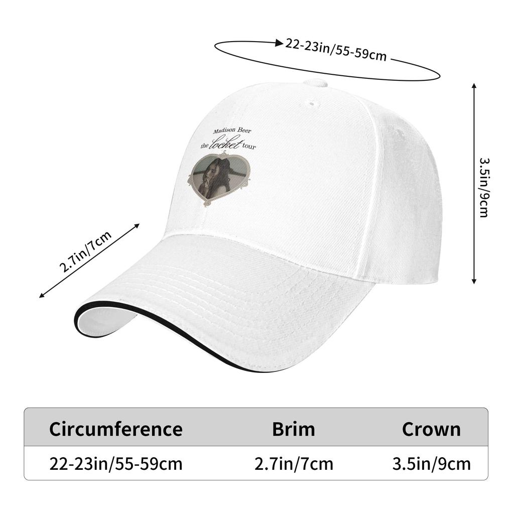 The Locket Tour  Baseball Cap Madisons Beer Fashion UnisexTeens Trucker Hat SunProof Outdoor Gym Baseball Caps