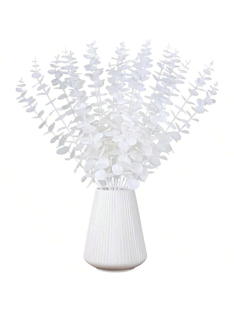 10/20pcs Artificial Plants Multicolor Eucalyptus Leaves Faux Boughs Wedding Bridal Bouquet Home Vase Table Diy Gifts Decora Prop