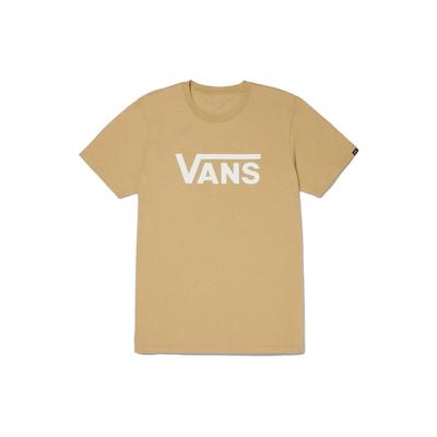 Vans Pull Classique à Logo Col Rond Imprimé Lettres Manches Courtes T-Shirt Unisexe T-Shirts Camel VN0A4MM6YUU