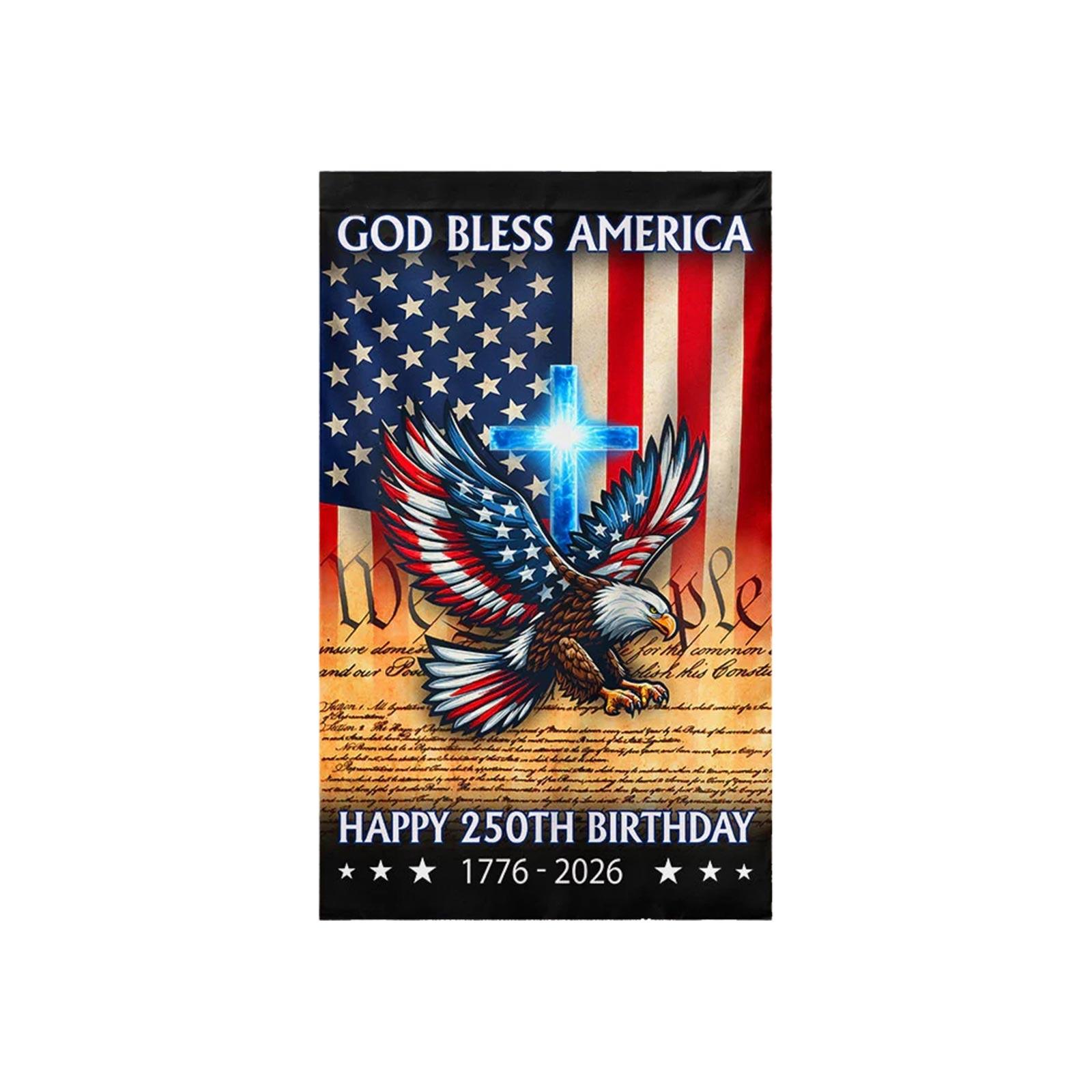 

250th Anniversary Garden Flag, Single Sided One Size