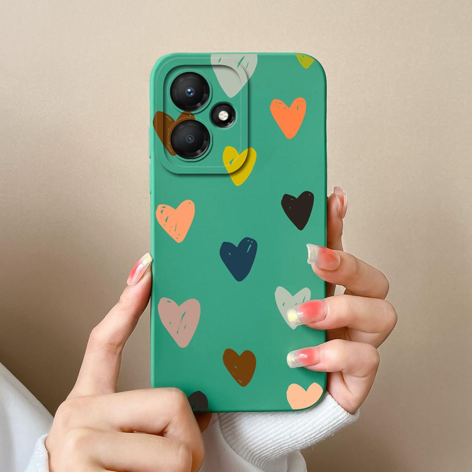 For Infinix Hot 30 Play 30i 4G 5G Phone Case Butterfly Liquid Silicone Camera Protection Back Cover For Infinix Hot30 Funda Capa