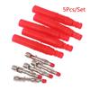5pcs Insulated Safety Seal Protection Shrouded 4mm Banana Plugs Solder DIY Connectors Adapters For Multimeter Test