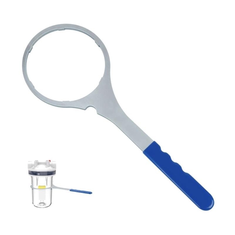 Pack of 1 Firm Steel Filter Tool with Ergonomic Rubber Varnished Handle for Permanent Waterpurification Use