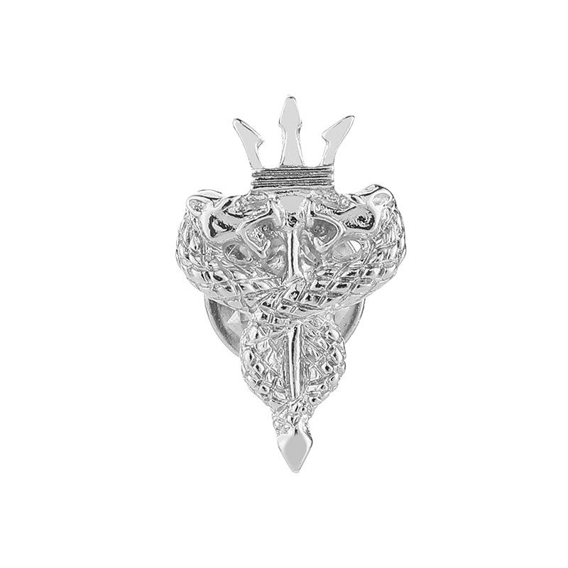 Korean Small Cross Brooches for Women and Men Shirt Suit Collar Pins Fashion Crown Badge Accessories High Quality Jewelry Gifts