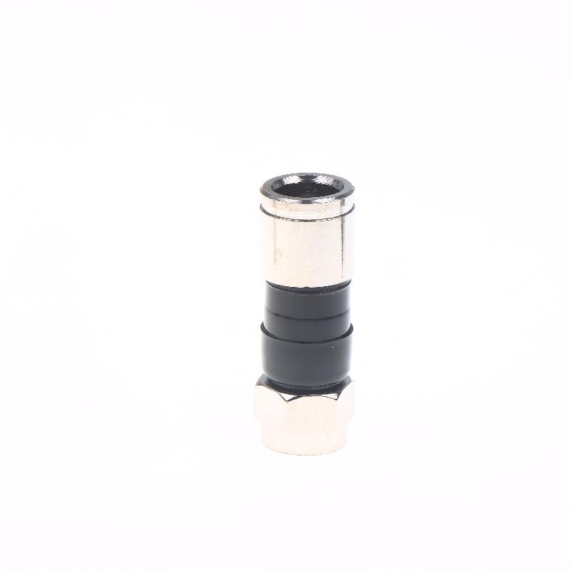 5/10/20Pcs Waterproof Straight Antenna Cable Adapters Rg6 F-Type Coaxial Compression Connectors For Satellite & Cable Tv