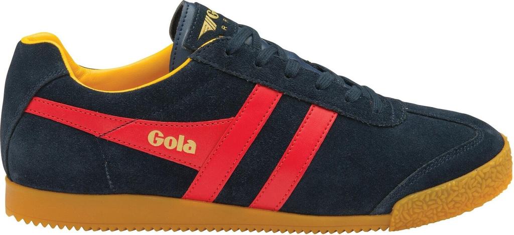 Gola Harrier Suede Sneakers (CMA192) Gola Harrier Suede (CMA192) Navy/red/sun