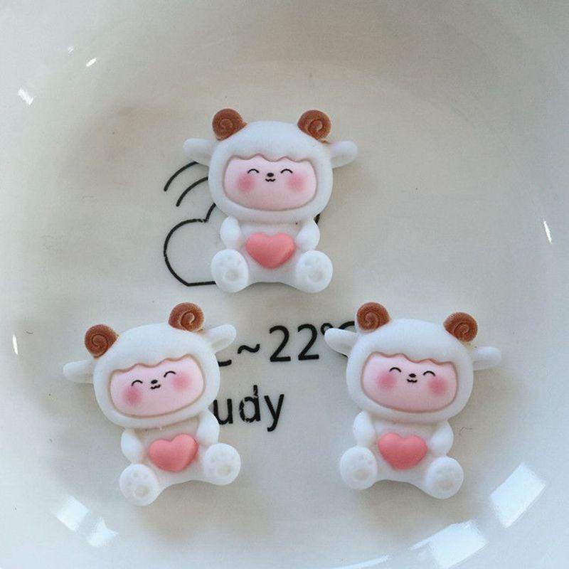 10 Stück Neue Süße Mini Cartoon Tier Serie Flache Rückseite Harz Cabochons Scrapbooking DIY Schmuck Bastel Dekoration Zubehör