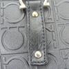 Used Salvatore Ferragamo Tote Bag Gancini AU-21/4909 PVC/leather black Embossing