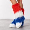3-Color Fuzzy Leg Warmers for Costume Accessories