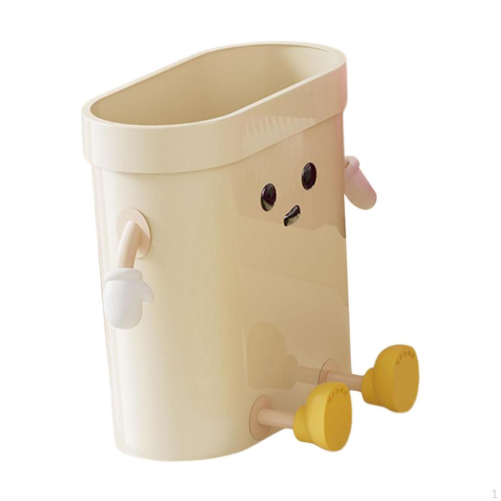 Compact Waste Container for under Desk Bedroom Study Living Room