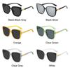 Big Frame Cat Eye Sunglasses UV400 Protection Cosplay Camping Fishing Stage Performance Black Shades Oversized Sun Glasses