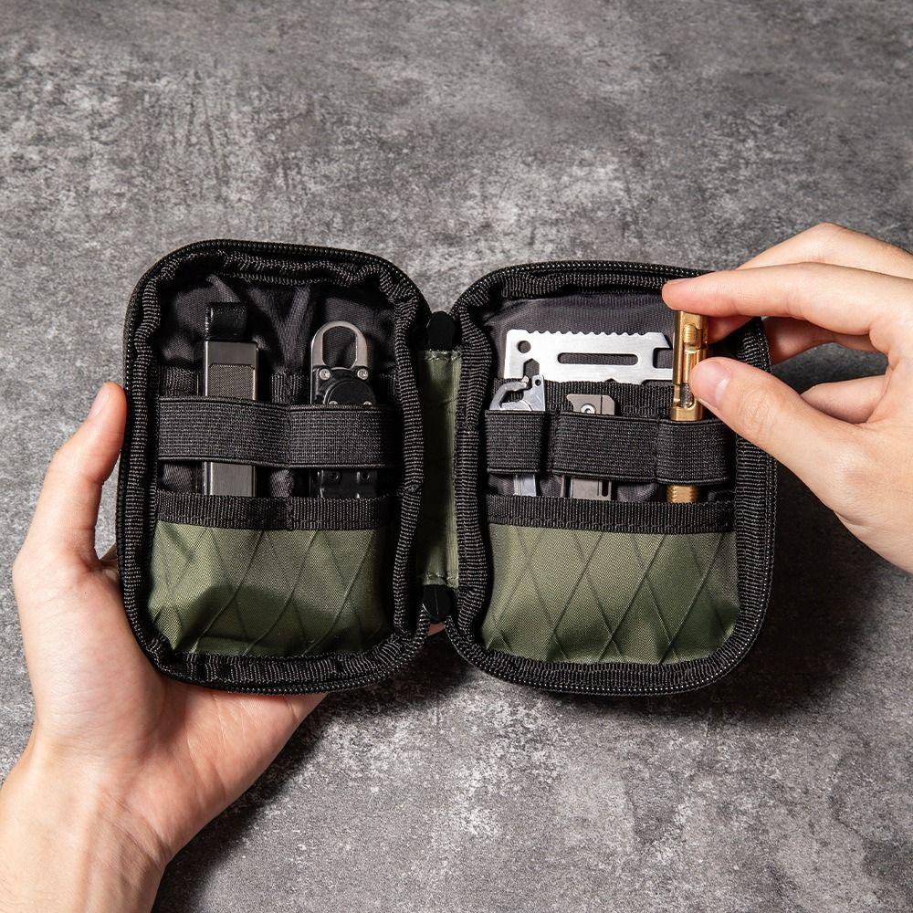 Waterproof EDC Pocket Organizer Sundries Bag Tool Storage Bag EDC Wallet Pouch  Outdoor Cycling