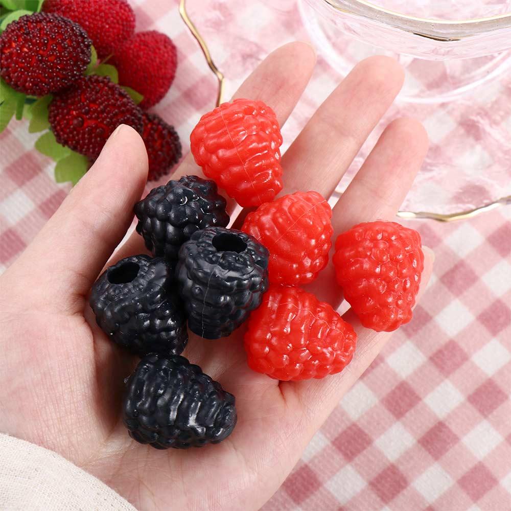 Creative PVC DIY Accessories Realistic Home Decor Artificial Raspberry Mulberry Branch Model Photography Props Fake Fruit