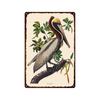 Mfoever Tin Sign Bird Flower Variety Sign Metal Sign Vintage Tin Sign Bar Vintage Wall Decor Bar Club Man Cave Metal Poster