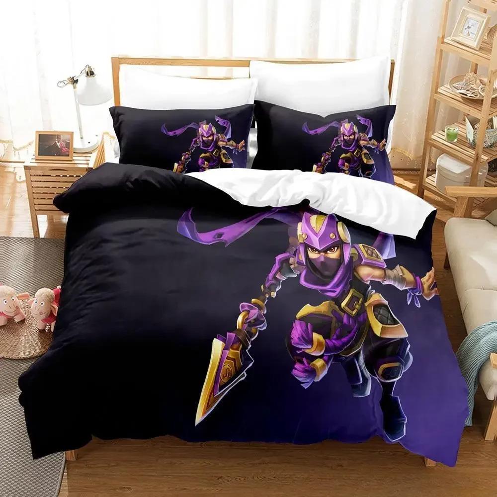 3D Printed Game Dungeon Defenders Bedding Sets Exquisite Bed Supplies Set Duvet Cover Bed Comforter Set Luxury Birthday Gift