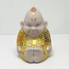 Kutani Ware 9cm Tall Yellow Collor Billiken Statue Made In Japan
